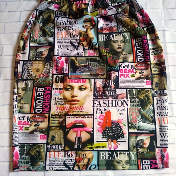 Cleo Apparel Dresses & Skirts - Cleo Apparel pencil multi color statement skirt